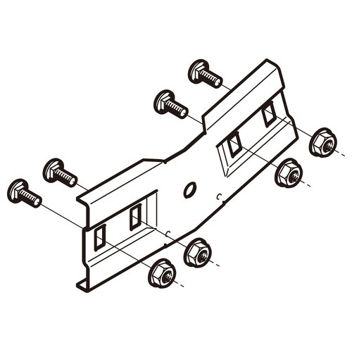 上下ベンド継ぎ金具SDSD−SRVG15