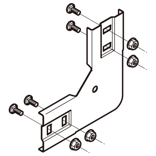 上下ベンド継ぎ金具SDSD−SRVG90