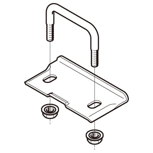 分岐用補助子桁取付金具SNQR1RF