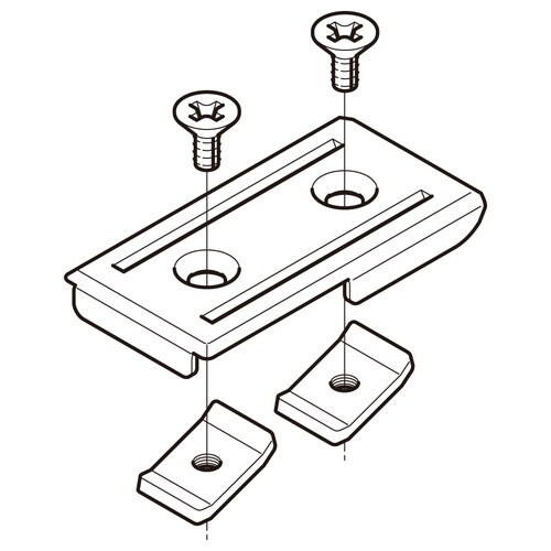 分岐用補助子桁取付金具SNQR2RF