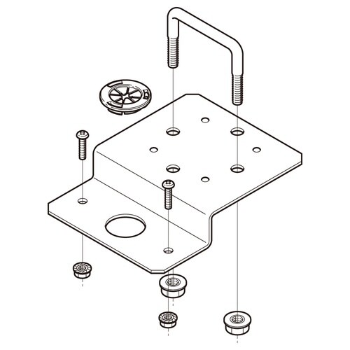 子桁用誘導灯取付金具SNQRYD1