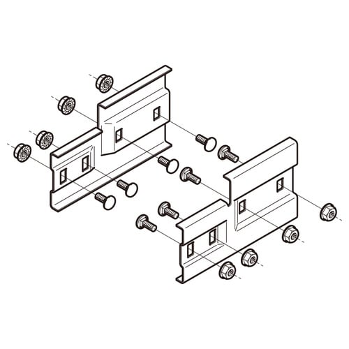 段違い継ぎ金具SQRD1左右組