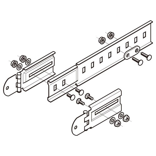 マルチ型水平自在接続金具SRBL1