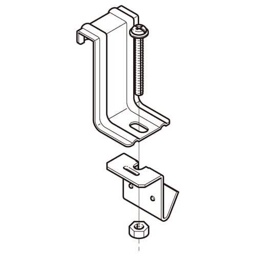 アングル用振れ止め金具SRS10