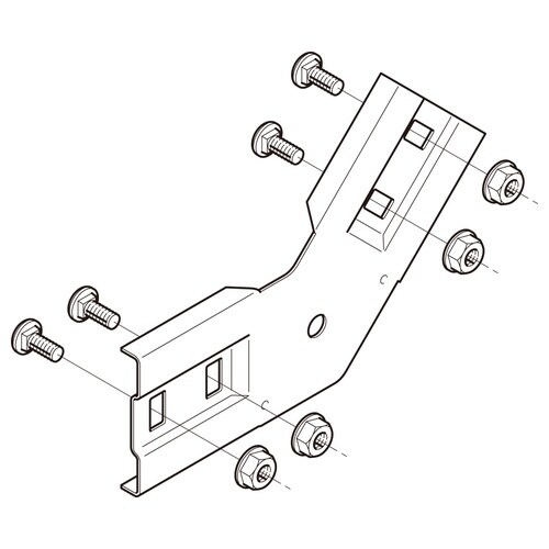 上下ベンド継ぎ金具SRVG45