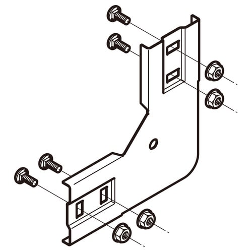 上下ベンド継ぎ金具SRVG90