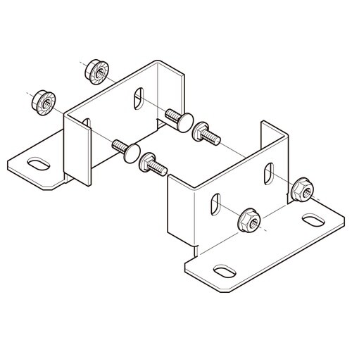 垂直ラック支持金具VRU1R