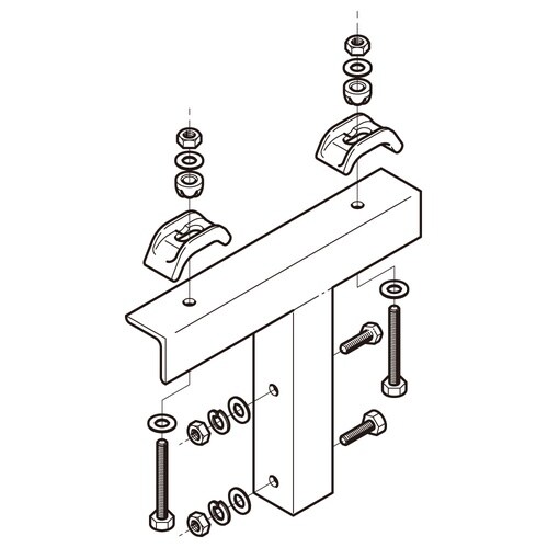 組立アングル架台H鋼支持溶融Z−50AGH35