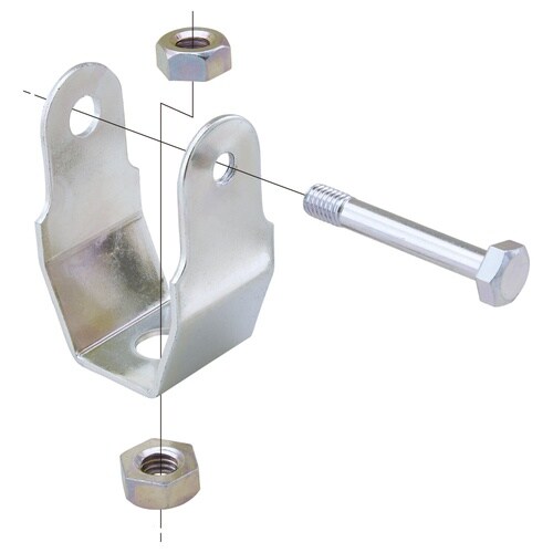 長穴付ダクター吊金具溶融亜鉛Z−BHD1−W4