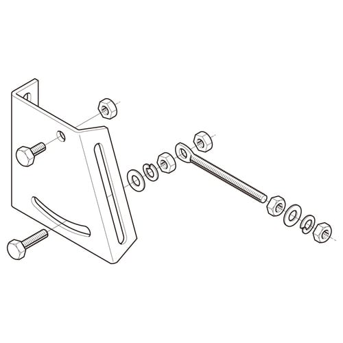 傾斜壁ブラケット取付金具溶融Z−BKA1
