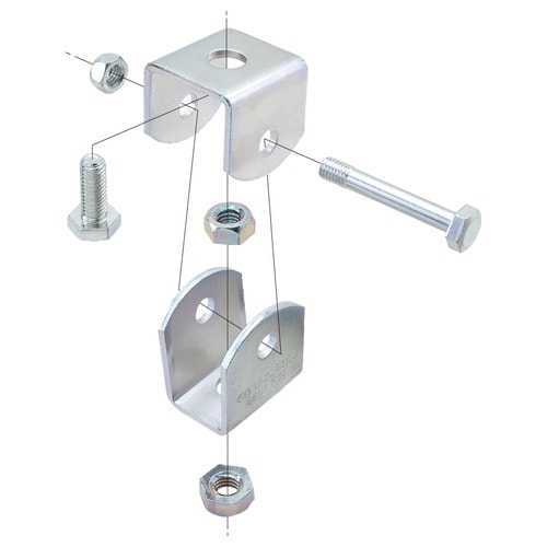斜め吊り金具溶融亜鉛Z−BSH1−W4