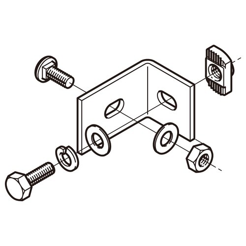 垂直用振れ止め金具溶融亜鉛Z−DPVS1
