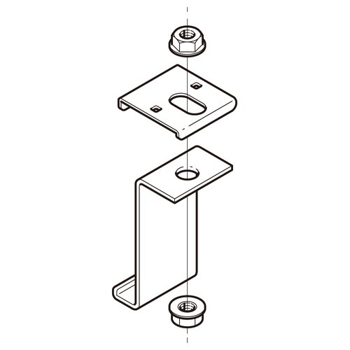 吊り金具溶融亜鉛Z−QRH1B