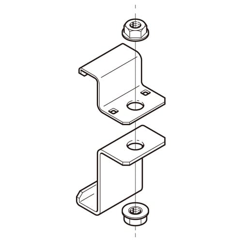 ラックカバー対応吊金具溶融亜Z−QRH1C