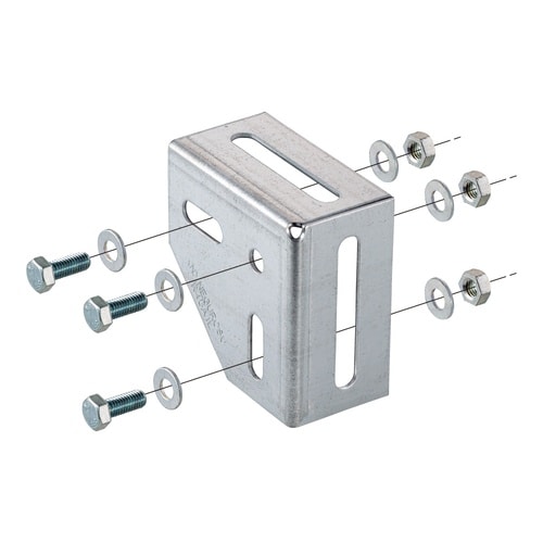 RVラックコーナ金具溶融亜鉛Z−R45A1L