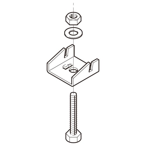 リップみぞ形鋼振止め金具溶融Z−RS7