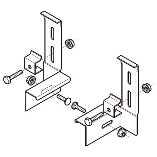 特殊分岐継ぎ金具溶融亜鉛Z−SNQRQ1左右組