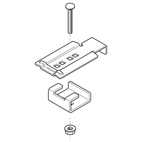 みぞ形鋼用振止金具溶融亜鉛Z−SNQRS2M