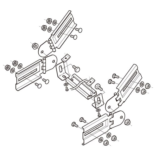 子桁付上下左右自在継金具溶融Z−SRB3