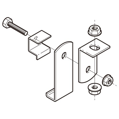 斜め吊り金具溶融亜鉛Z−SRFH1B