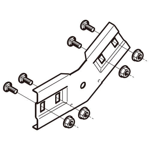 上下ベンド継ぎ金具溶融亜鉛Z−SRVG30