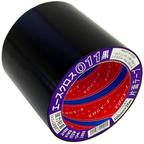 エースクロス011 黒 100mm×20m