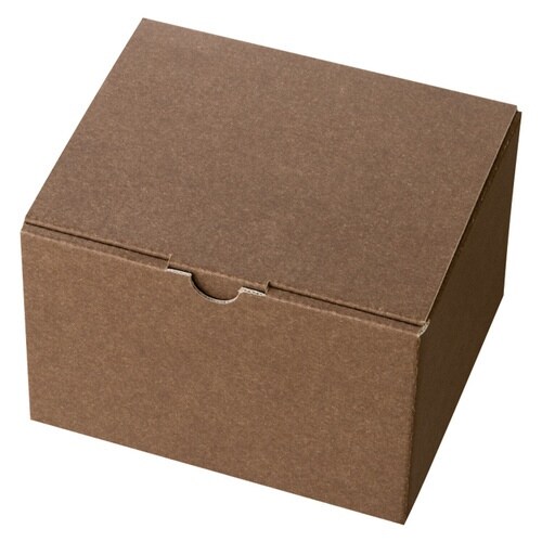 無地ブラウンギフトボックス−4 10枚