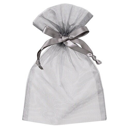 オーガンジーバッグ グレー M 10枚