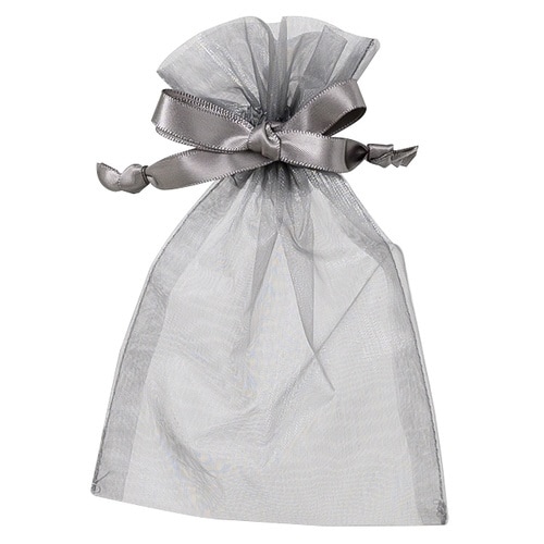 オーガンジーバッグ グレー S 10枚