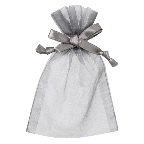 オーガンジーバッグ グレー SS 10枚