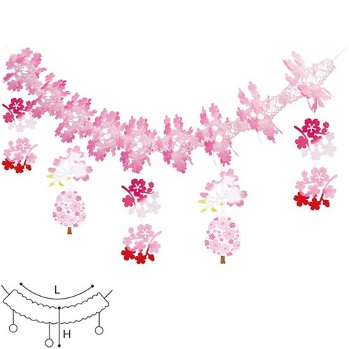 満開桜ガーランド