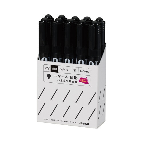 取り出しやすい油性マーカーシングル 細字黒100本