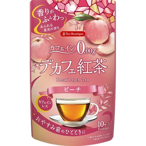 ティーブティック やさしいデカフェ紅茶 ピーチ