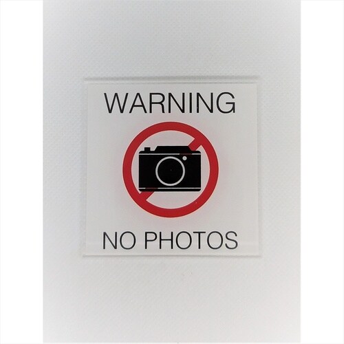 サインプレート 撮影不可 BK