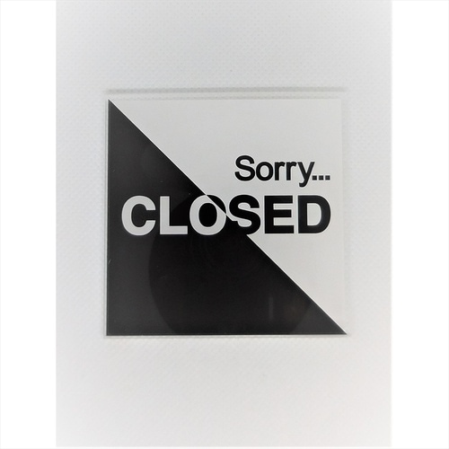 サインプレート クローズ BK