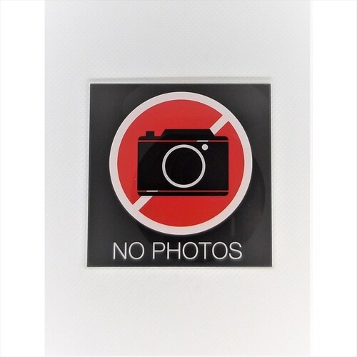 サインプレート 撮影禁止(白赤)