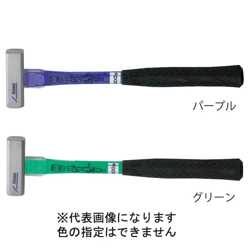 龍虎彫刻純金メッキ四角玄能頭丈225g