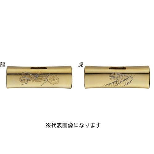 龍虎彫刻純金メッキ四角玄能頭丈375g