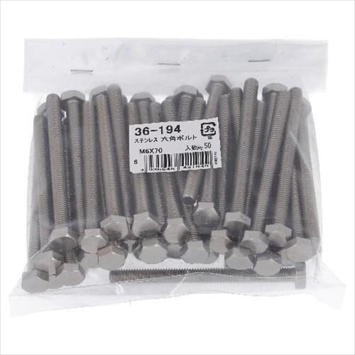 ステン 六角ボルト M6X90 50P