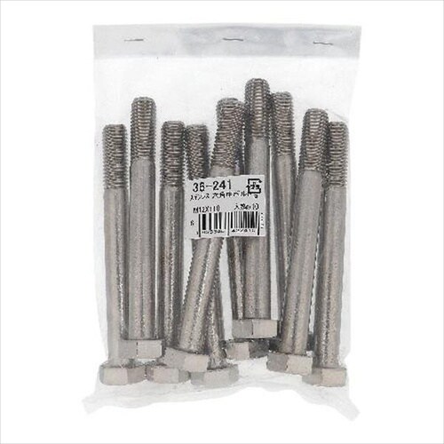 ステン六角中ボルトM12X120 10P