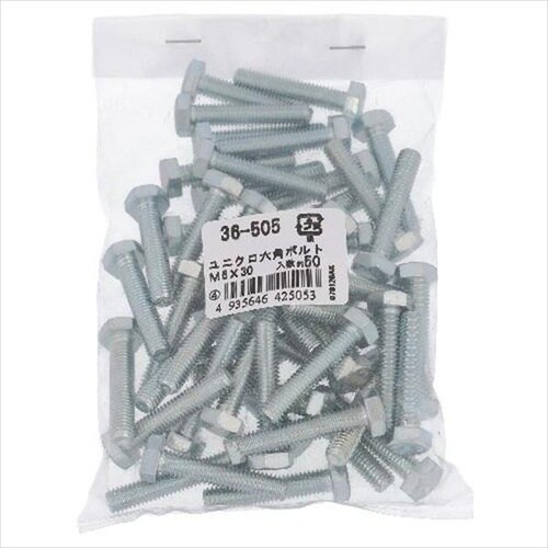 ユニクロ 六角ボルト M6X35 50P