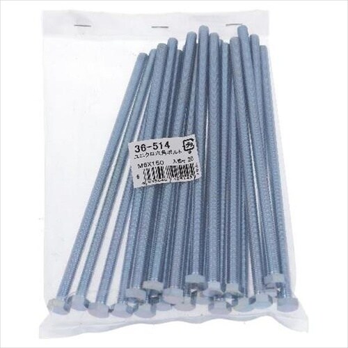 ユニクロ 六角ボルト M6X110 20P