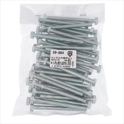 ユニクロ 六角ボルト M6X80 50P