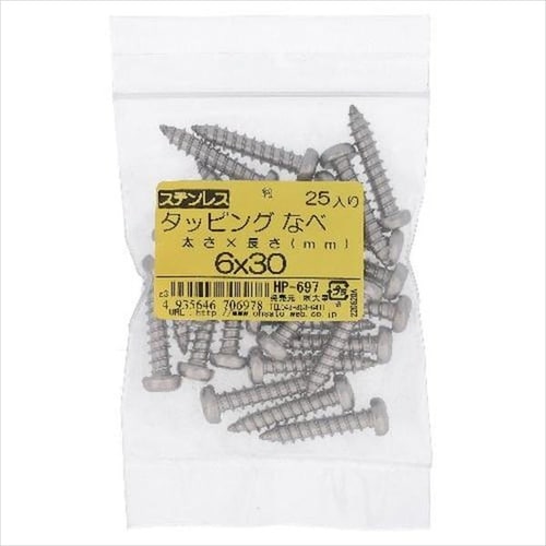 ステン タッピング ナベ 6X35 25P