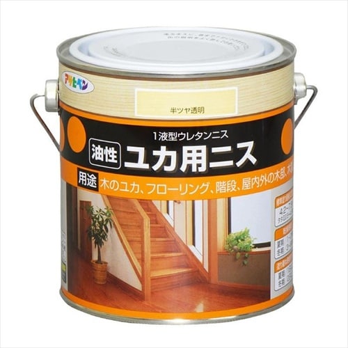 ユカ用ニス 1.8L ツヤ有り透明