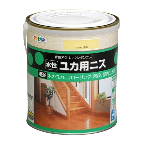 ユカ用ニス 1.6L 半ツヤ透明