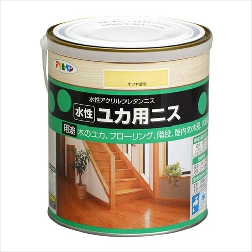 水性ユカ用ニス 300ML (ツヤあり透明)