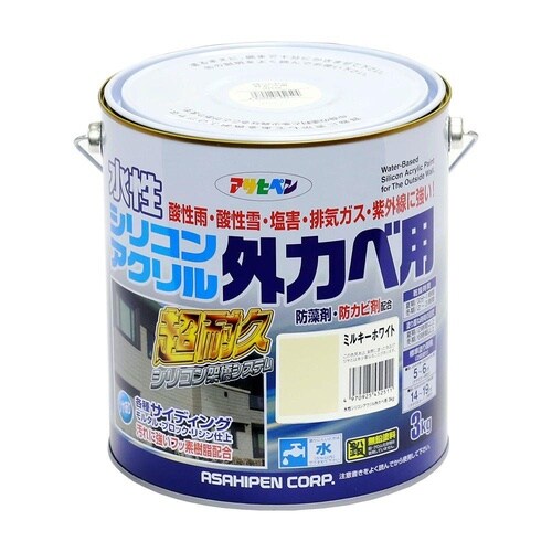 シリコンアクリル外かべ用 3kg ソフトオーカー