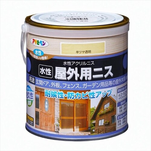 屋外用ニス 1.6L ツヤあり透明