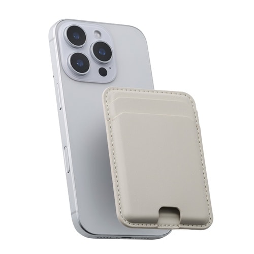 MagSafeカードケース 薄型 ベージュ